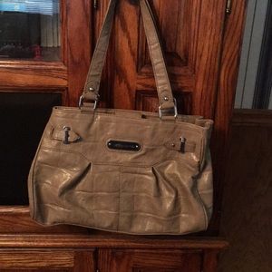 Liz Claiborne Taupe Satchel Purse